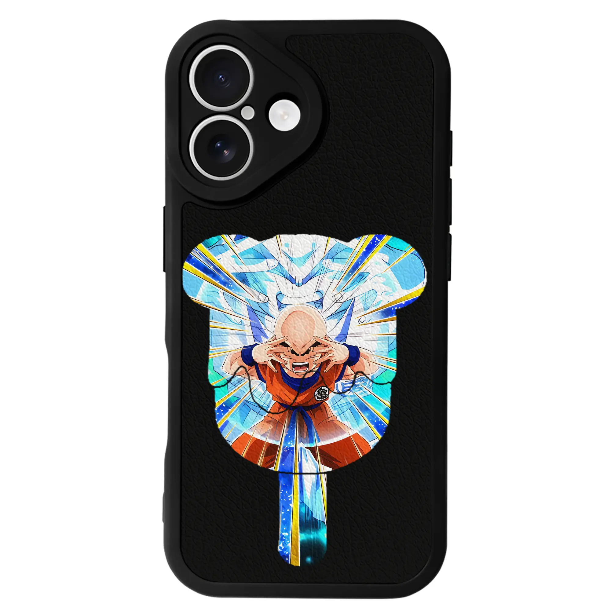 ドラゴンボール グッズクリリン - IPhone 16シリーズ対応 ・ シリコンスマホケース ・ レザー調 ・ 高精度フィット ・ 耐衝撃 ・ ワイヤレス充電対応 ・ 精密カット